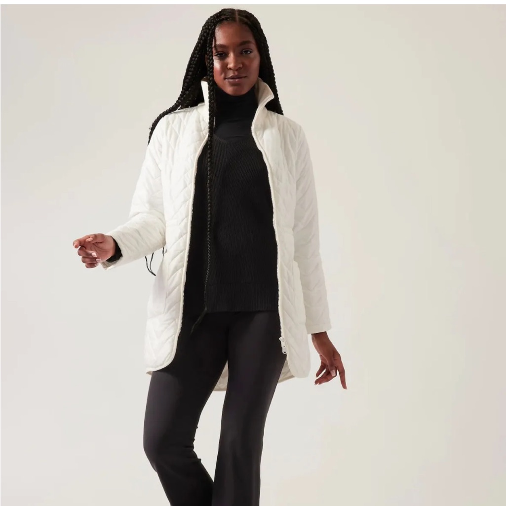 Athleta Mendocino Coat // Magnolia White #860082
